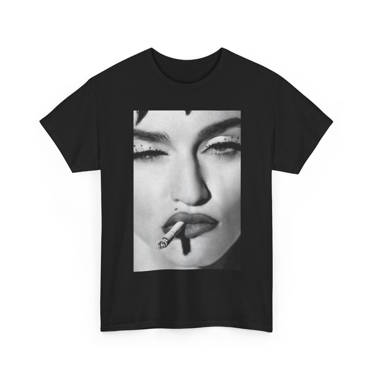 Madonna Tshirt Vintage Cigarette Poster Retro Queen Unisex Heavy Cotton Tee