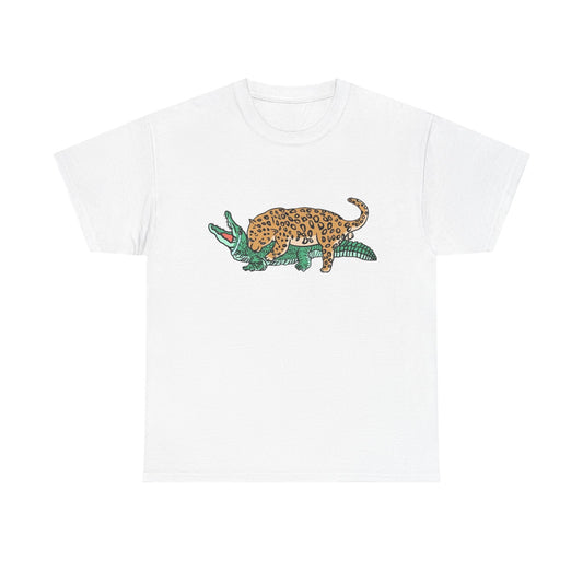 Tiger Bite Graphic T Shirt Unisex Heavy Cotton Tee
