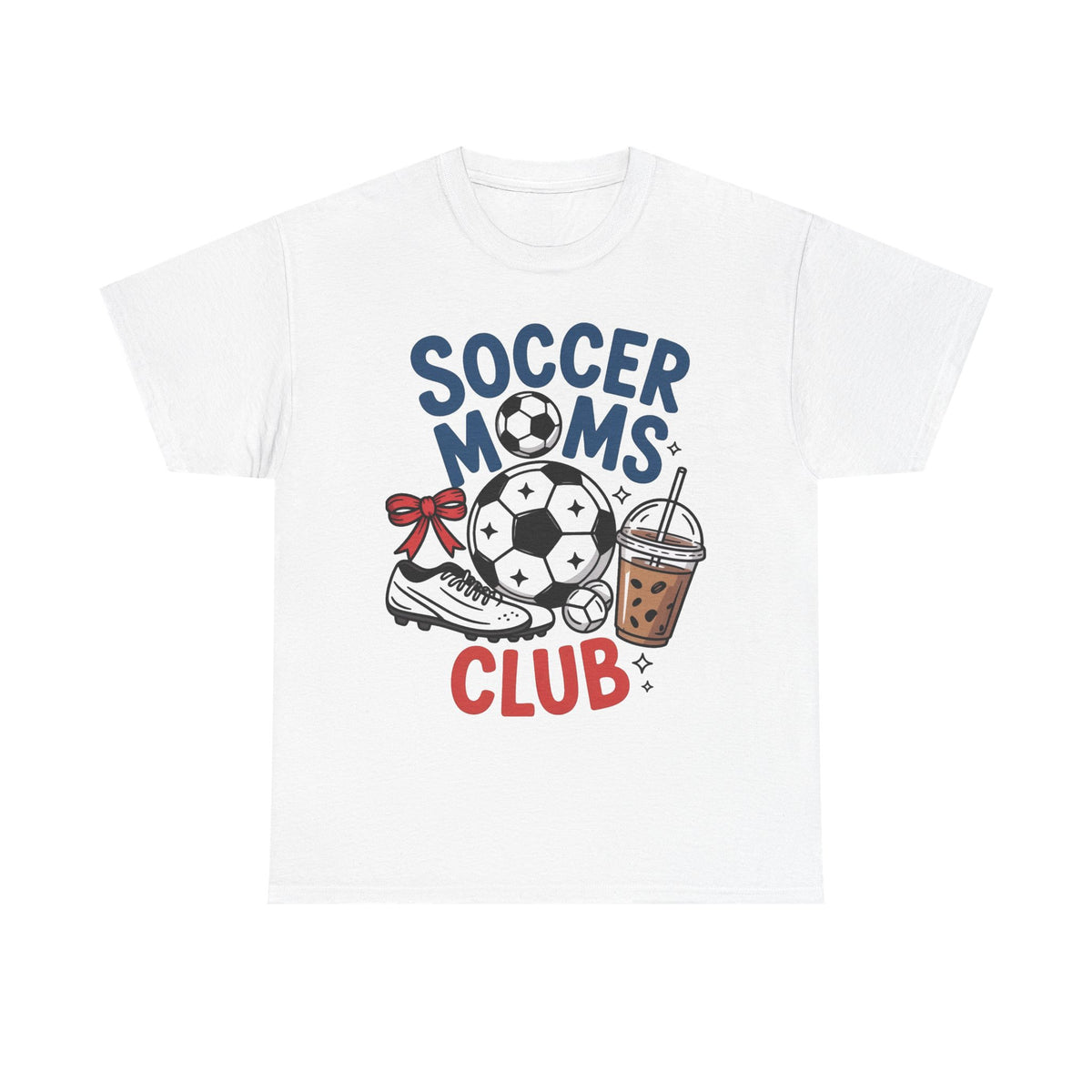 Soccer Moms Club Graphic T Shirt Women's Heavy Cotton Tee