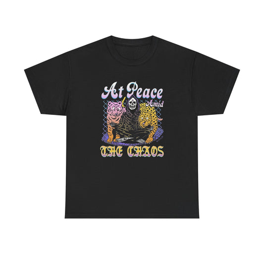 At Peace Amid The Chaos Graphic T Shirt NEW ADULT Tee