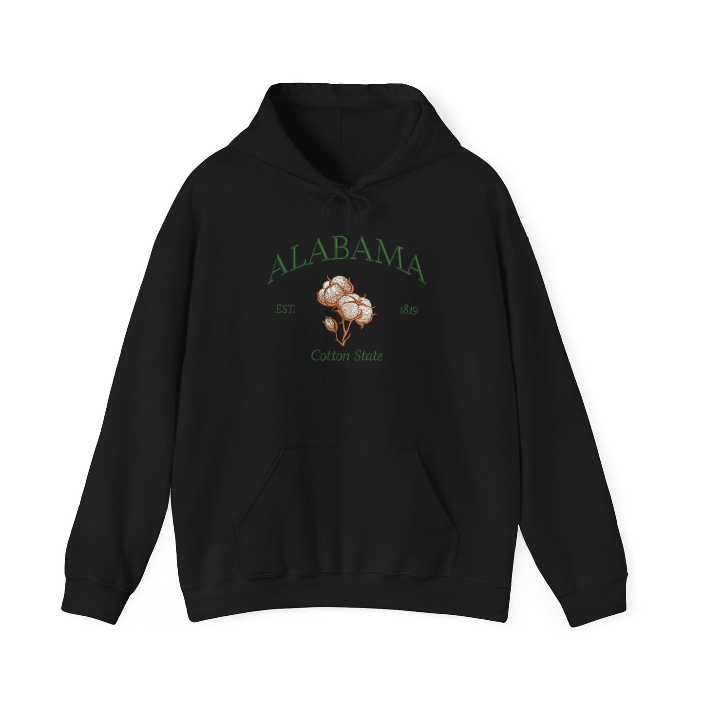 Alabama The Cotton State Graphic Hoodie Heavy Blend Sweatshirt NEW