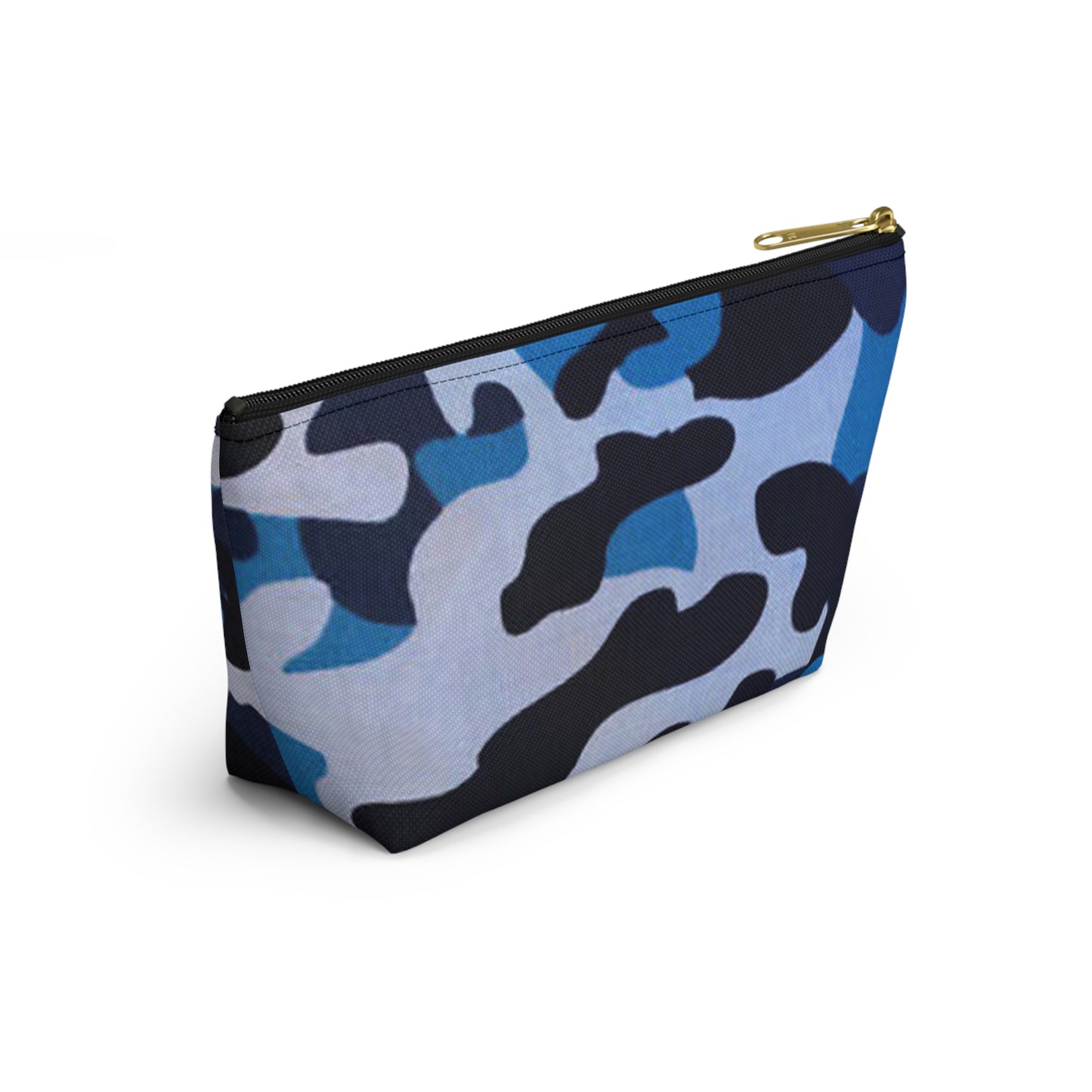 Blue Camo Graphic Brand New Travel Bag Accessory Pouch w T-bottom