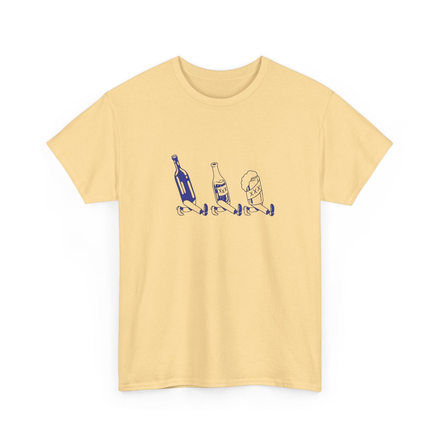 Wine Whiskey Beers Graphic T Shirt ADULT NEW