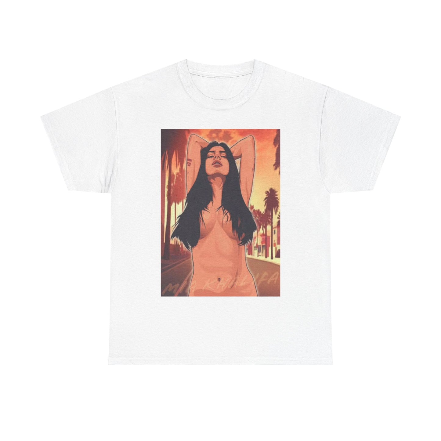 Mia Khalifa GTA Funny Shirt Vice City Graphic Onlyfans Unisex Heavy Cotton Tee