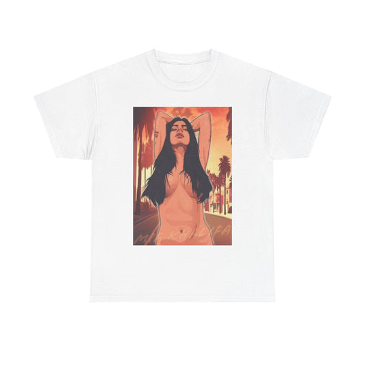 Mia Khalifa GTA Funny Shirt Vice City Graphic Onlyfans Unisex Heavy Cotton Tee