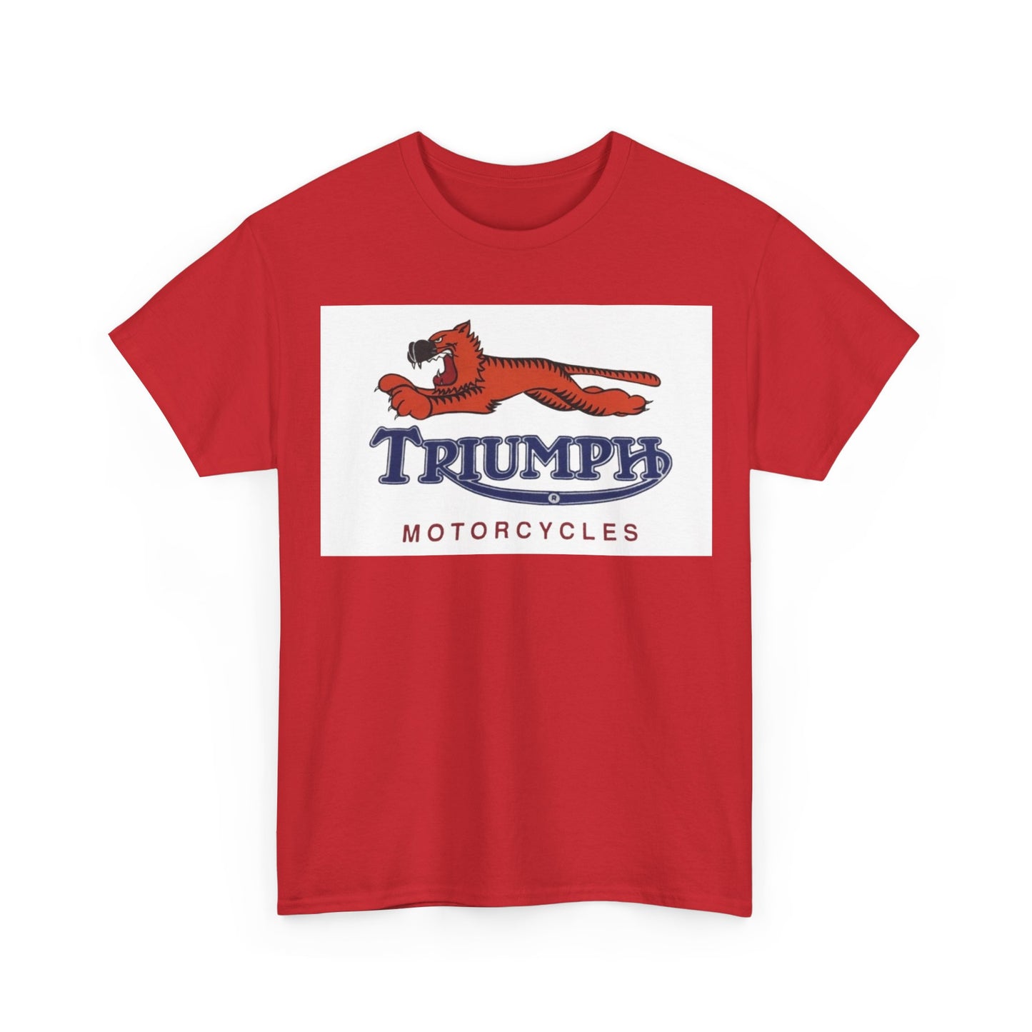 Triumph T-shirt vintage motorcycles nostalgia Tiger Unisex Heavy Cotton Tee