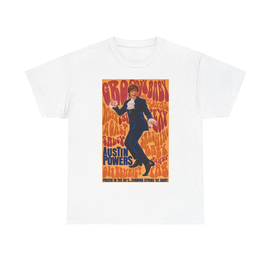 Austin Powers Shirt The Spy Who shagged Me Comedy Unisex Heavy Cotton Tee