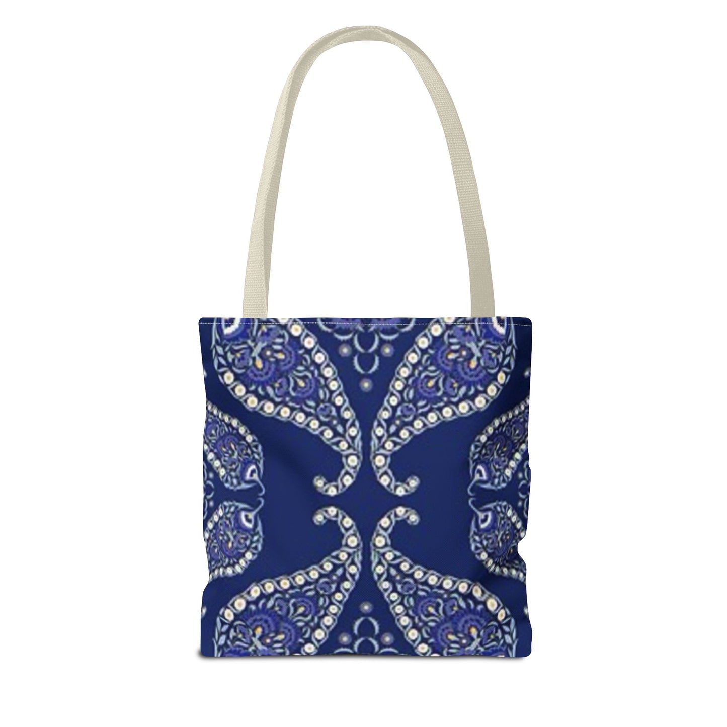 Blue And White Paisley Multi Color BRAND NEW MODERN Tote Bag (AOP)