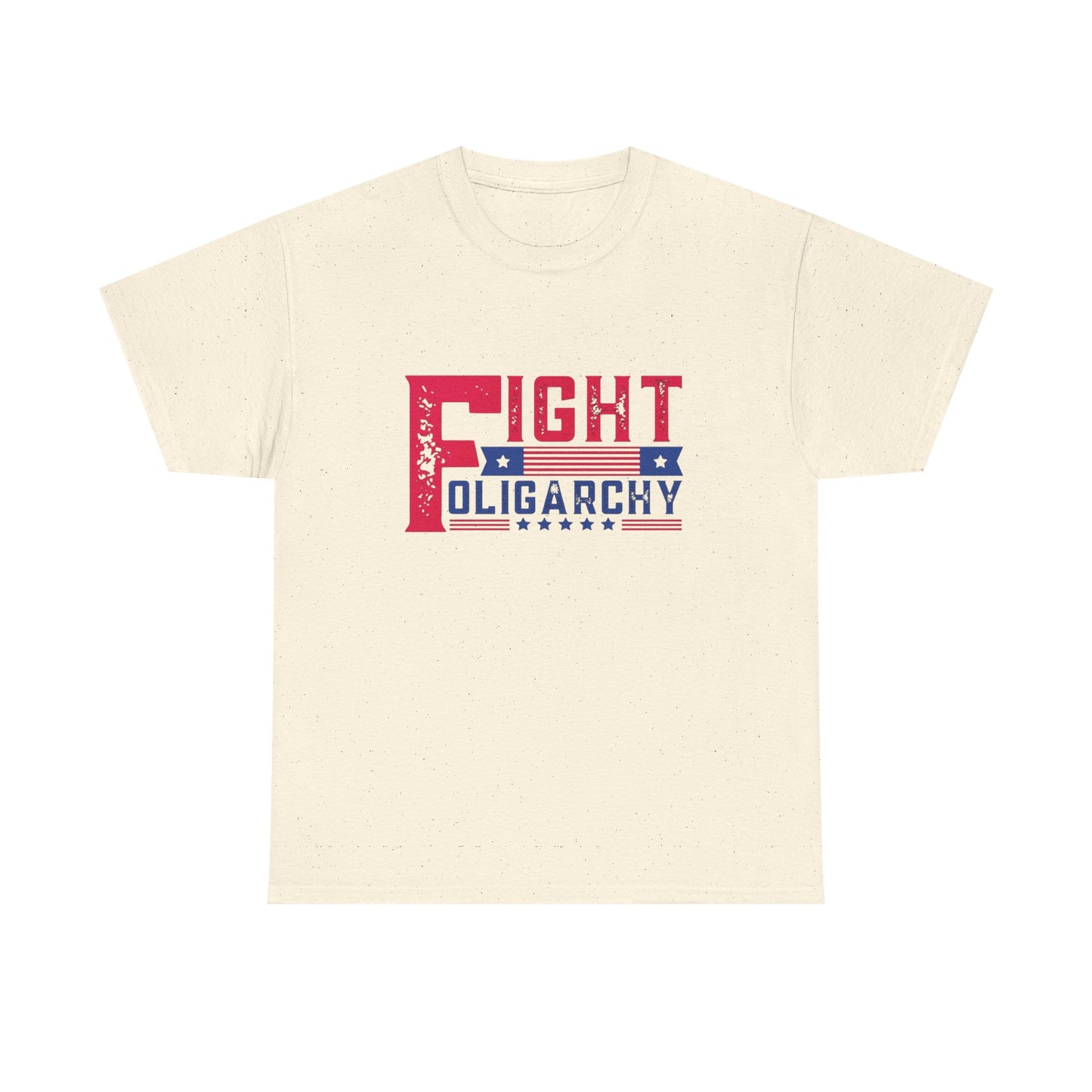 Fight Oligarchy Tour AOC Sanders Graphic T Shirt Unisex Heavy Cotton Tee