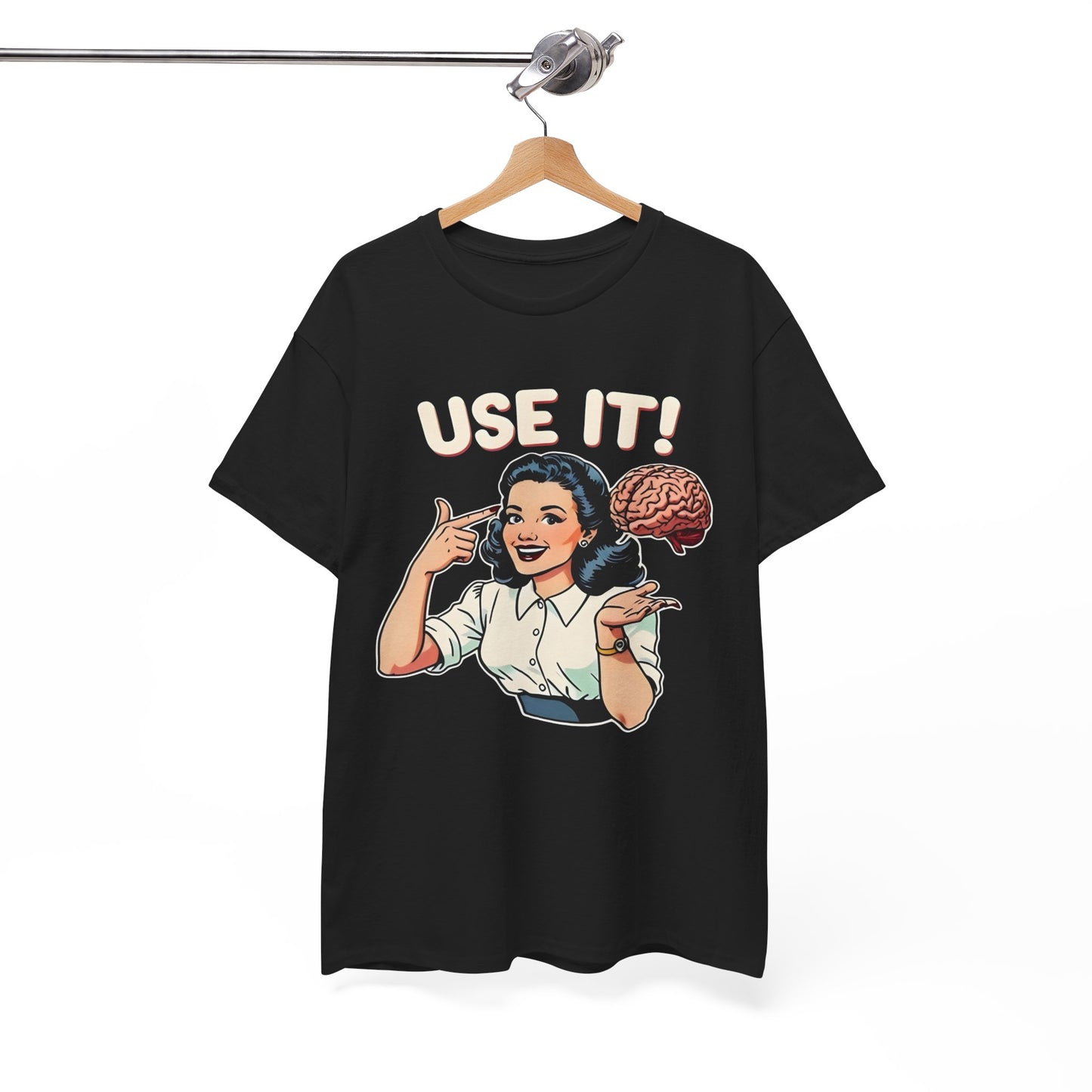 Use Your Brain Graphic T Shirt NEW Unisex Heavy Cotton Tee