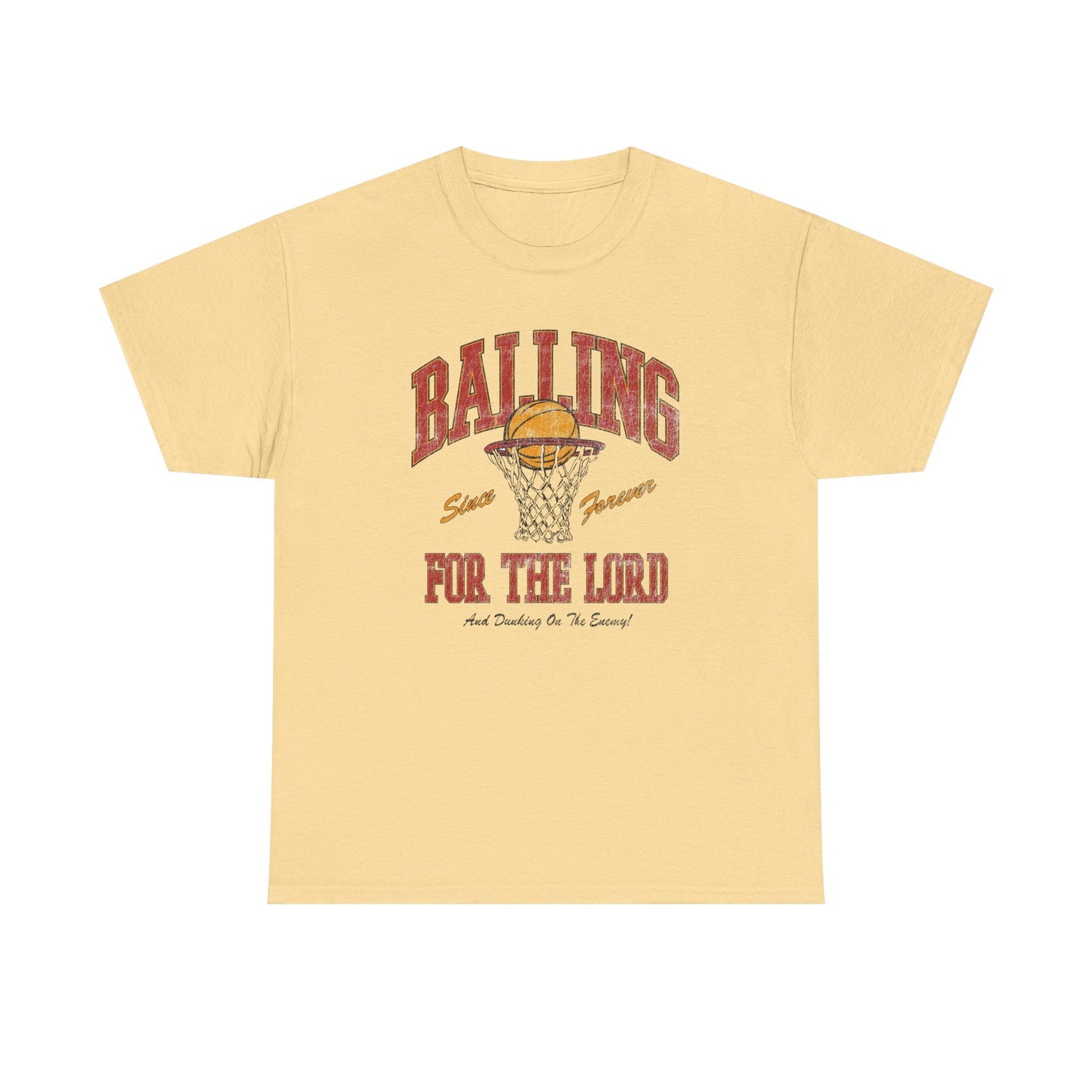 Balling For The Lord Graphic T Shirt ADULT NEW