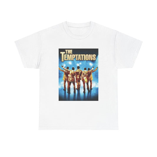 The Temptations Tshirt Poster Vintage Concert Graphic Unisex Heavy Cotton Tee