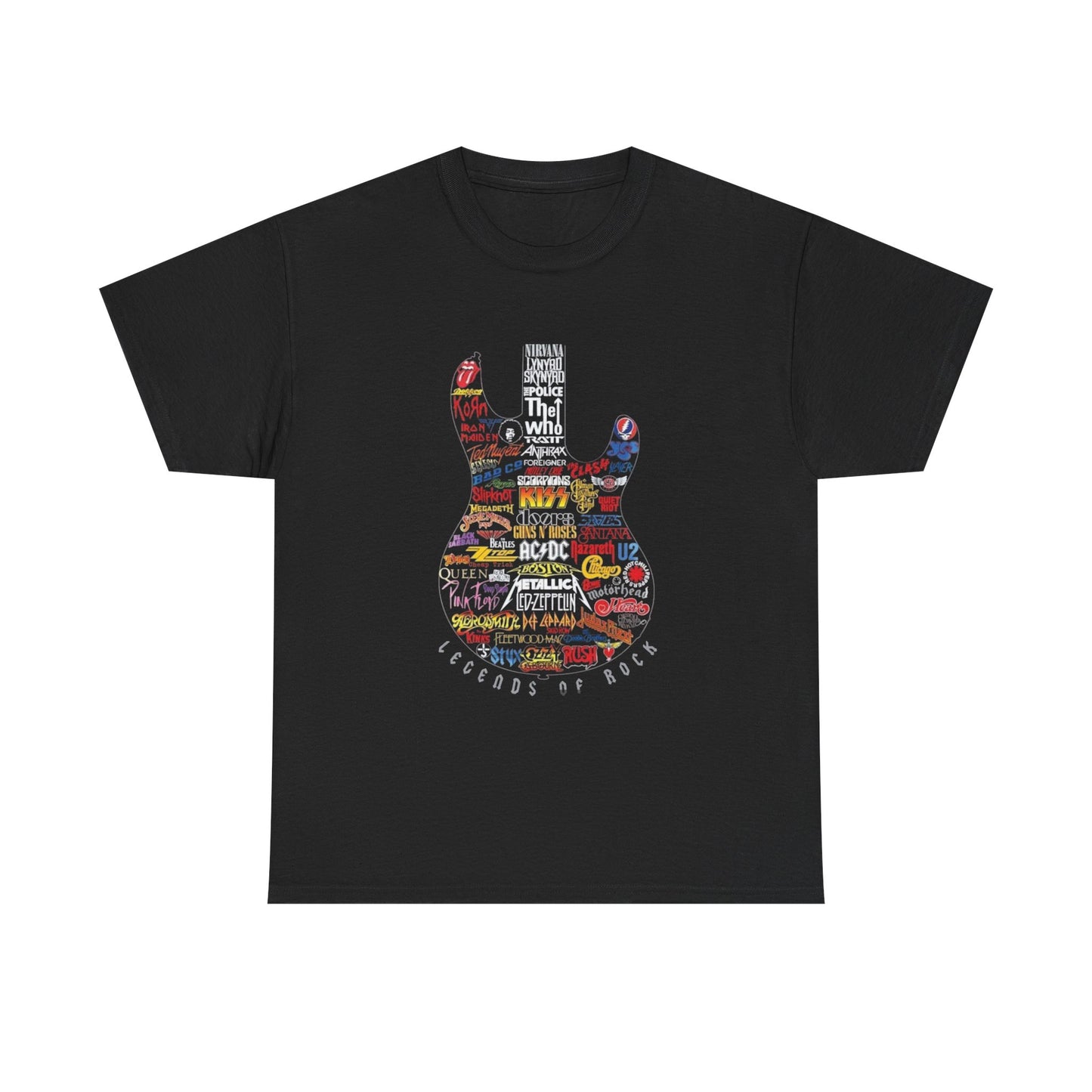 Guitar Graphic T Shirt Vintage Unisex Heavy Cotton Tee