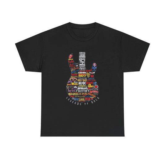 Guitar Graphic T Shirt Vintage Unisex Heavy Cotton Tee