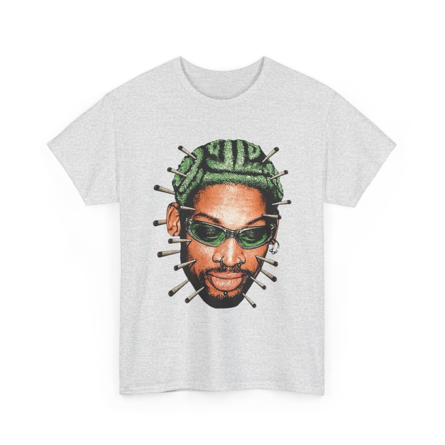Dennis Rodman Vintage Bulls Graphic T Shirt Men's Heavy Cotton Tee