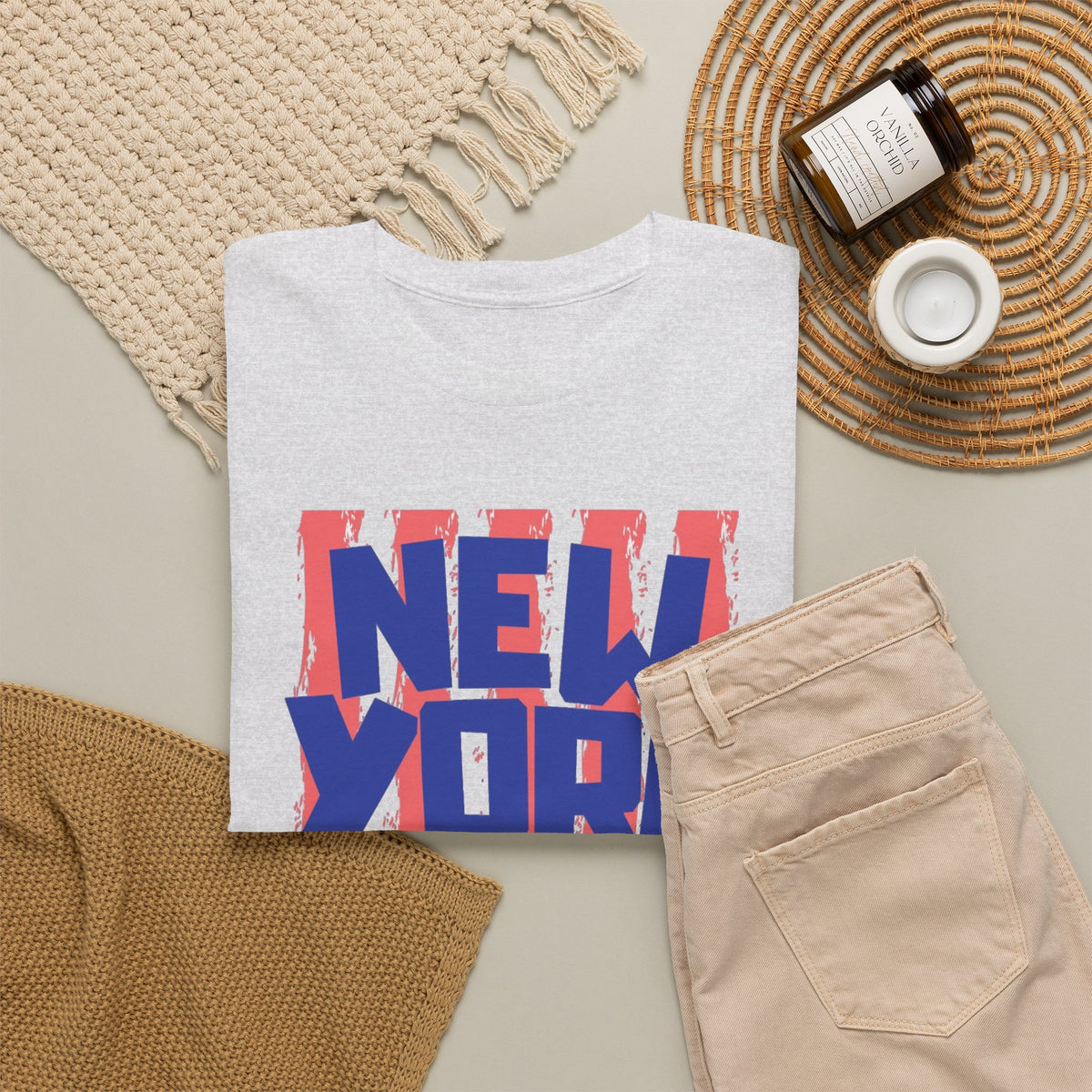 New York City Bridge Graphic T Shirt Men's Classic Retro Heavy Cotton Tee