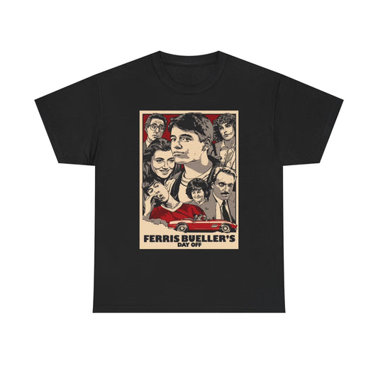 Ferris Buellers Day Off Graphic T Shirt BRAND NEW Apparel Unisex Heavy Cotton