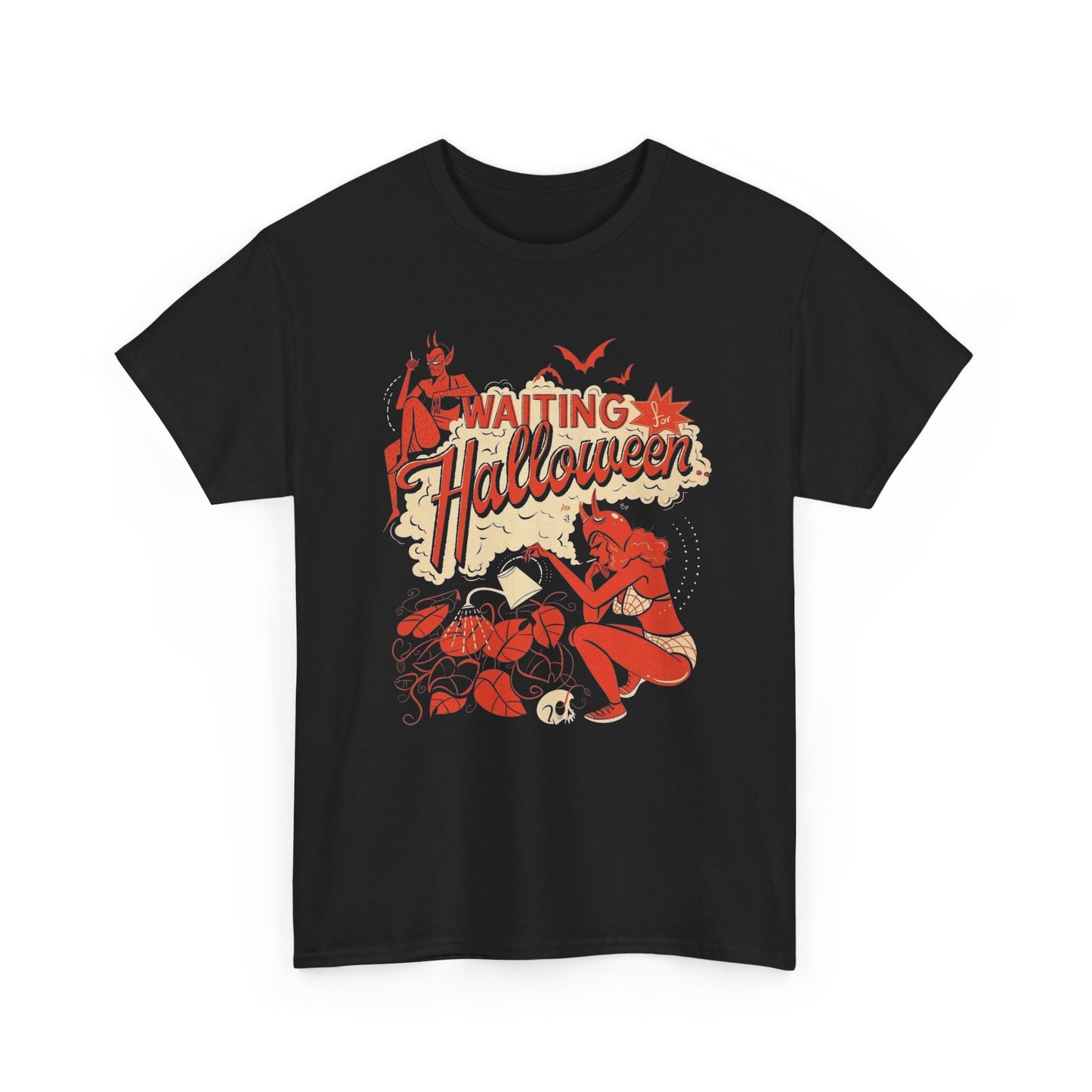 Waiting For Halloween Graphic T Shirt BRAND NEW GIFT