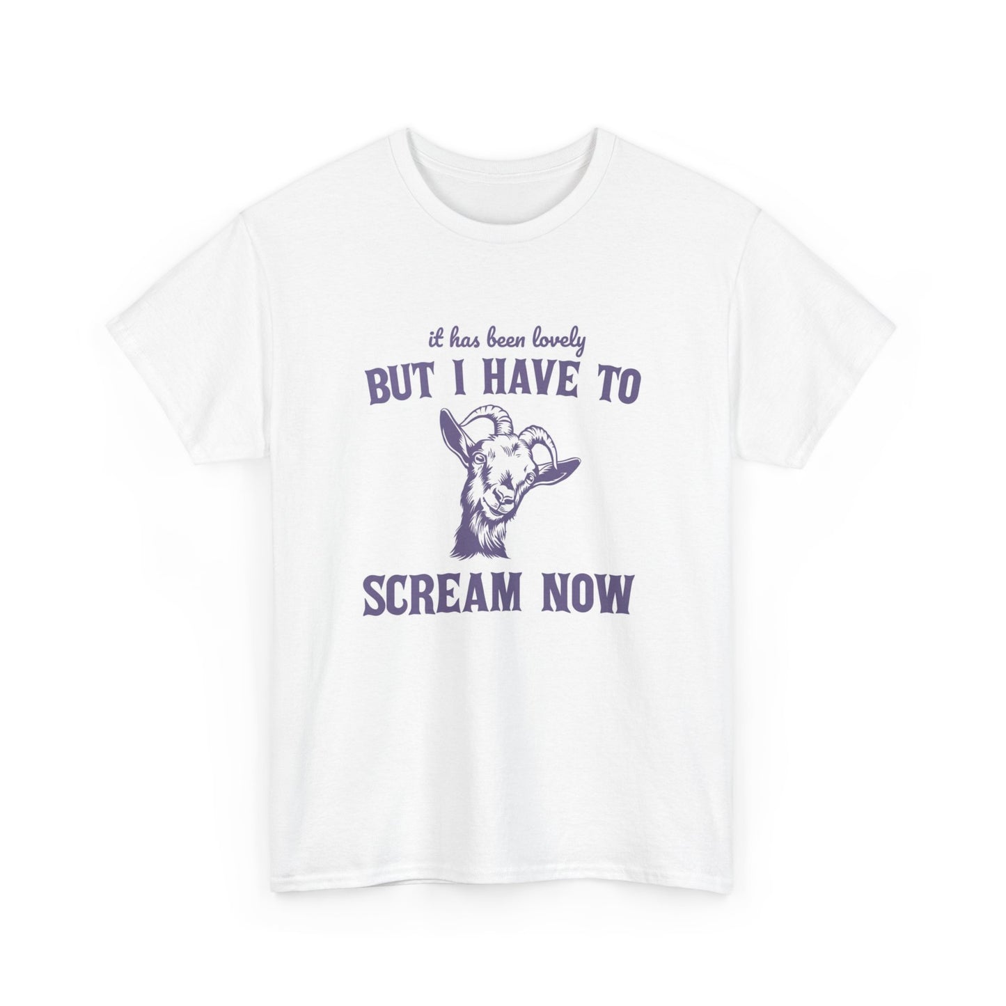 I Have To Scream Now Funny Graphic T Shirt Unisex Heavy Cotton Tee BRAND NEW