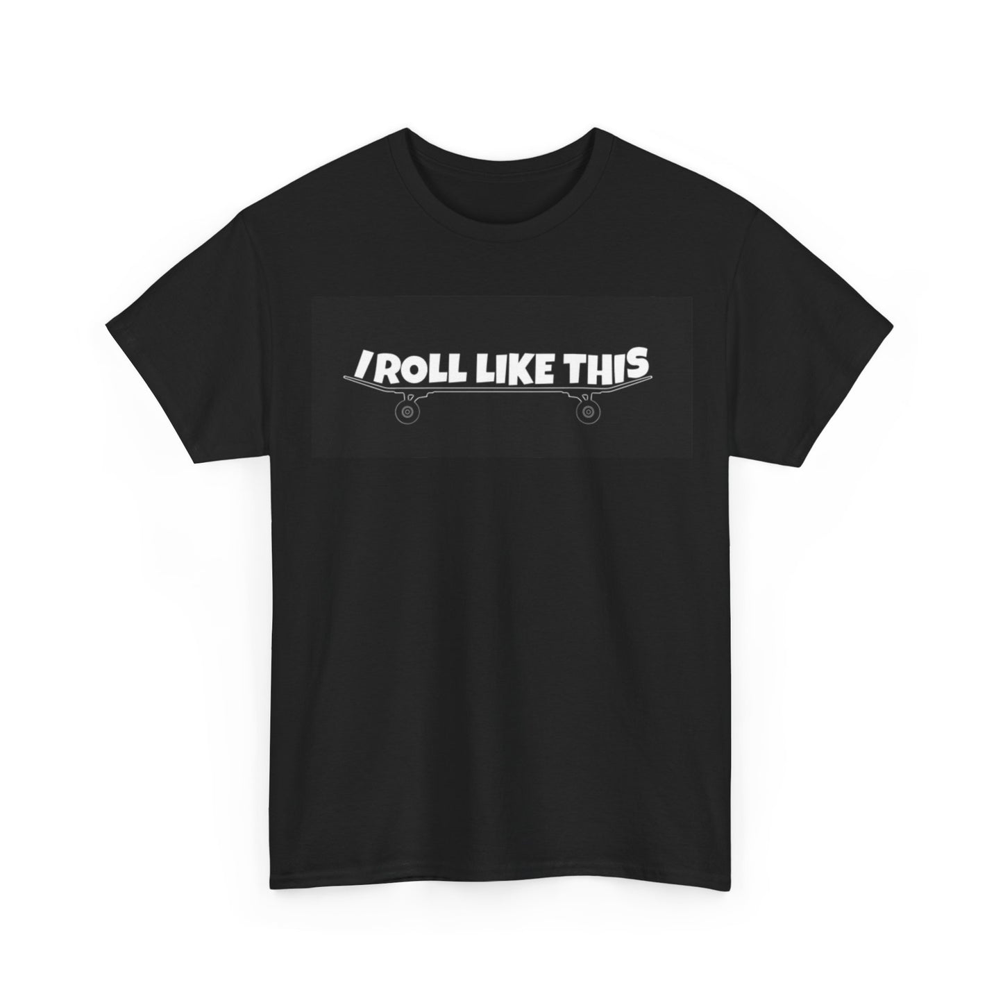SkateBoarding Tshirt I Roll Like This Skate Park SB Unisex Heavy Cotton Tee