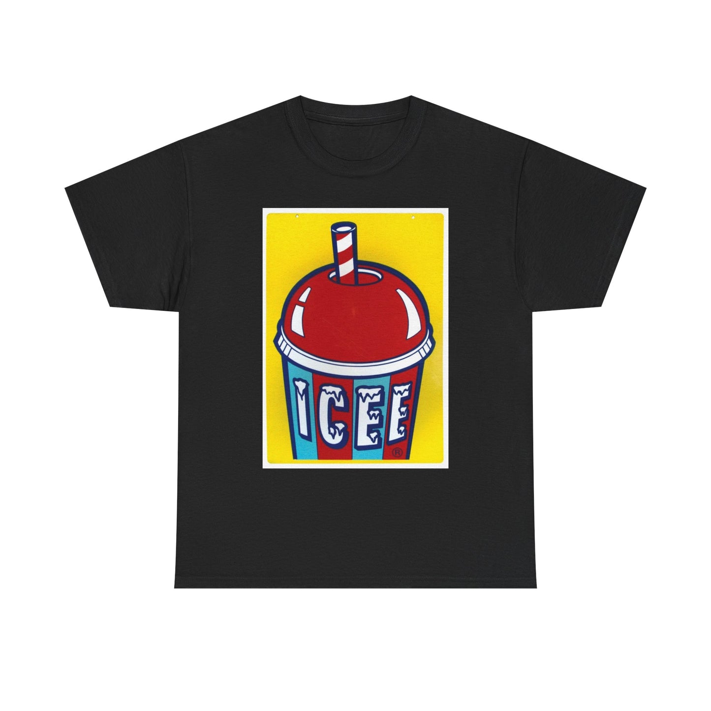Icee Graphic T Shirt Vintage Slushee Ice Cream Unisex Heavy Cotton Tee