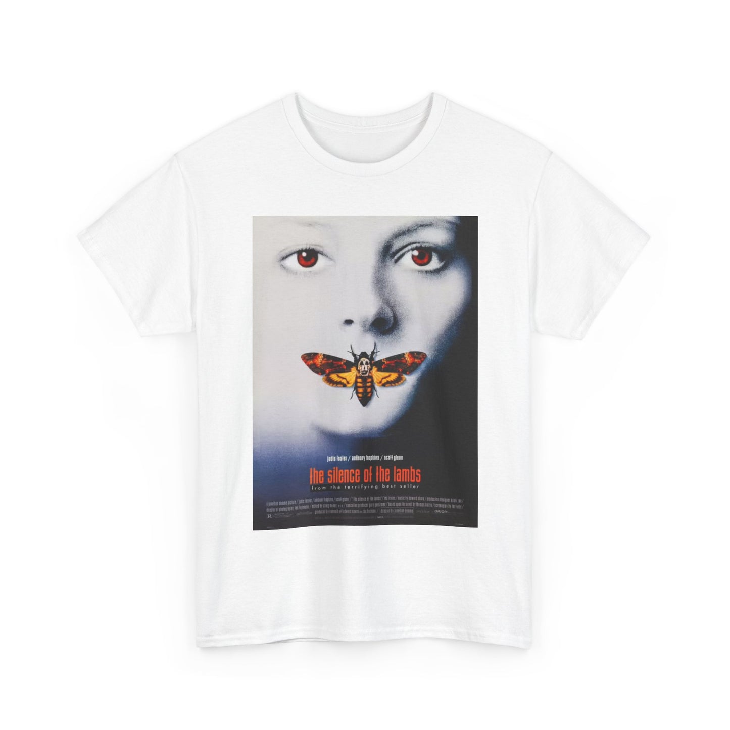 The Silence Of the Lamb Tshirt Vintage Thriller movie 90s Unisex Heavy Cotton
