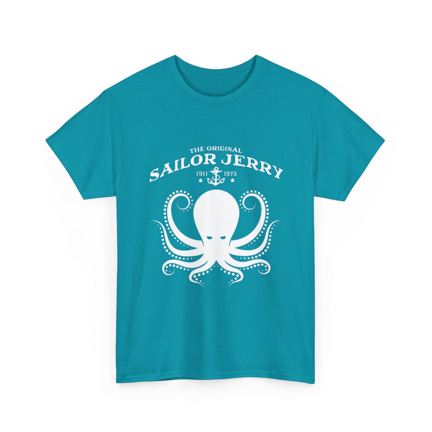 Sailor Jerry T-shirt vintage tattoo navy art retro Hawaii Heavy Cotton Tee