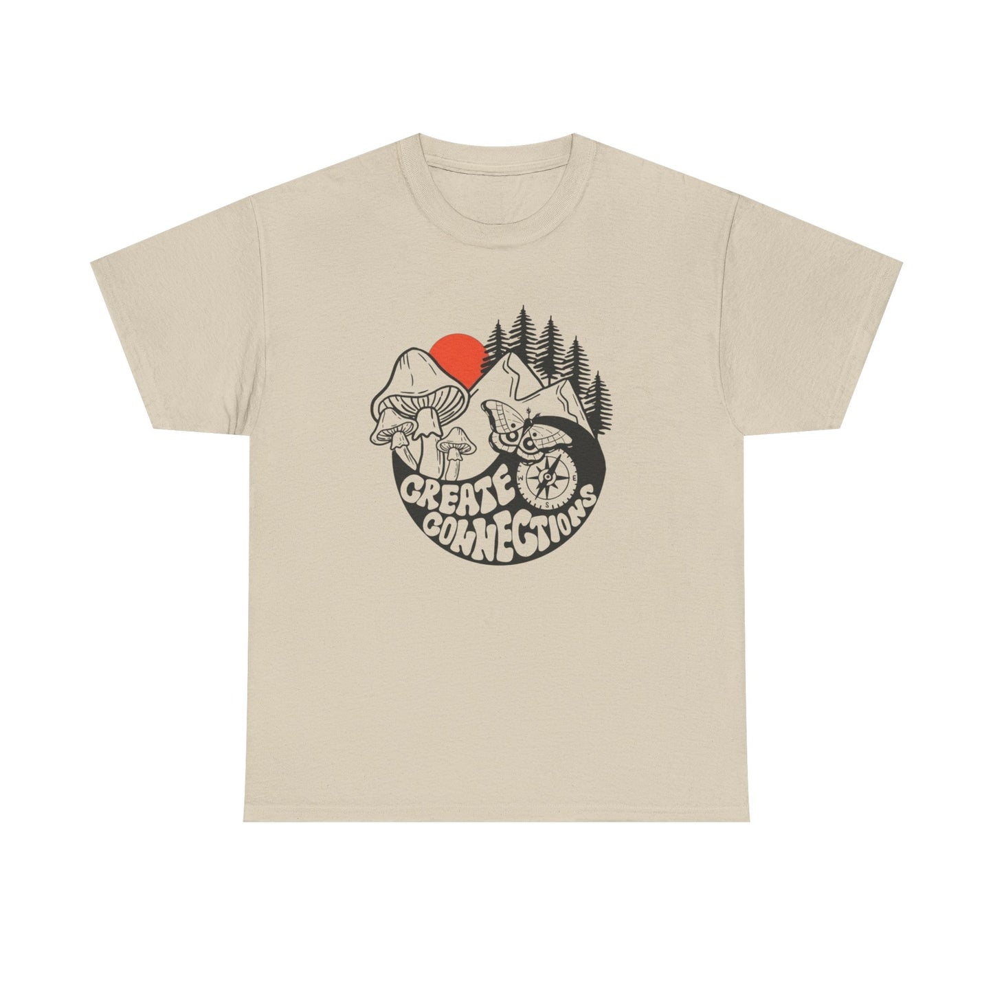 Create Connections Graphic T Shirt Unisex Heavy Cotton Tee