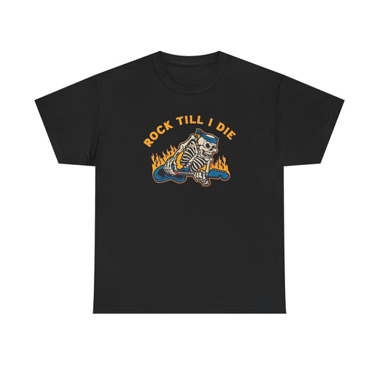 Rock Till I Die Graphic T Shirt NEW ADULT TEE VINTAGE