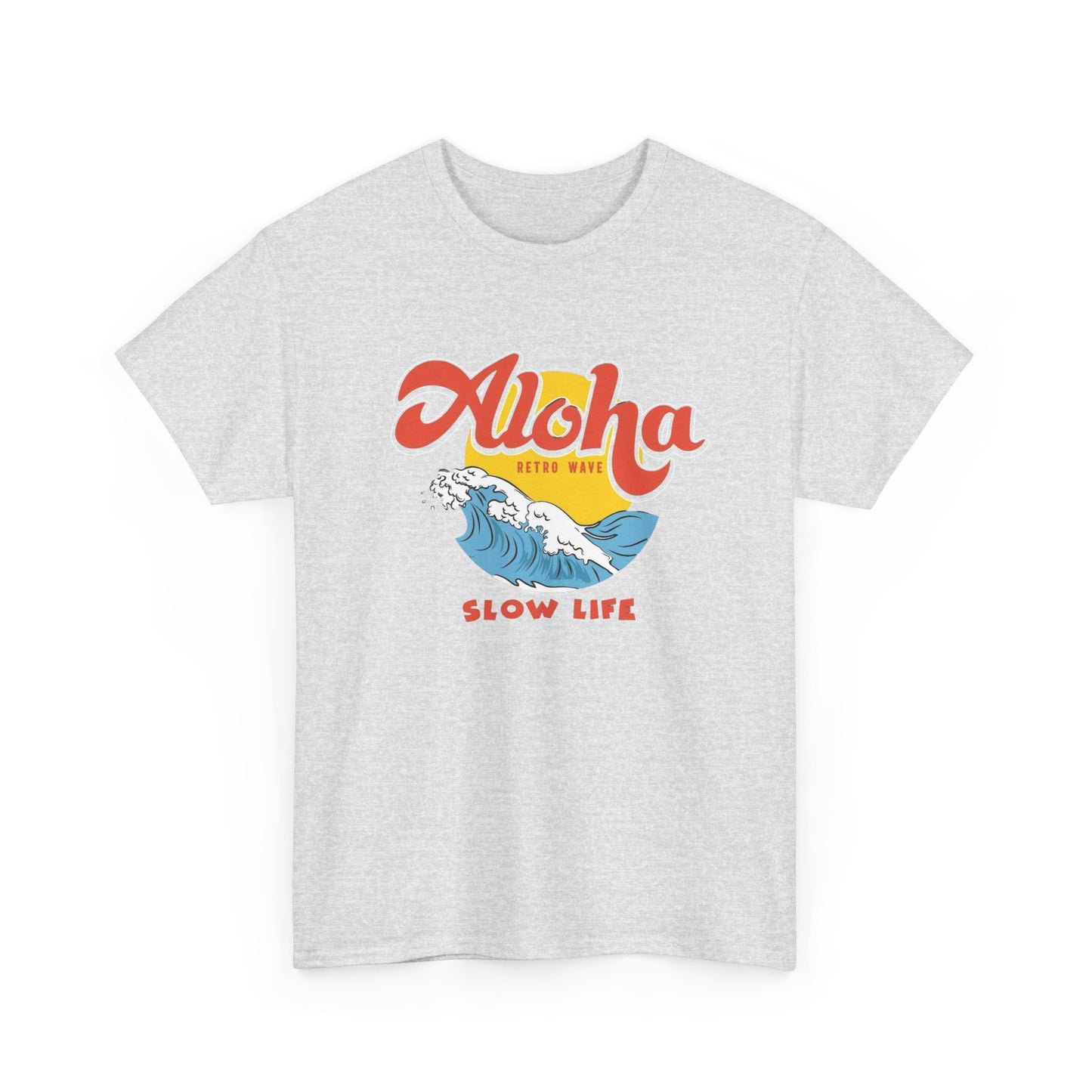 Aloha Slow Life Graphic T Shirt ADULT NEW Unisex Heavy Cotton Tee
