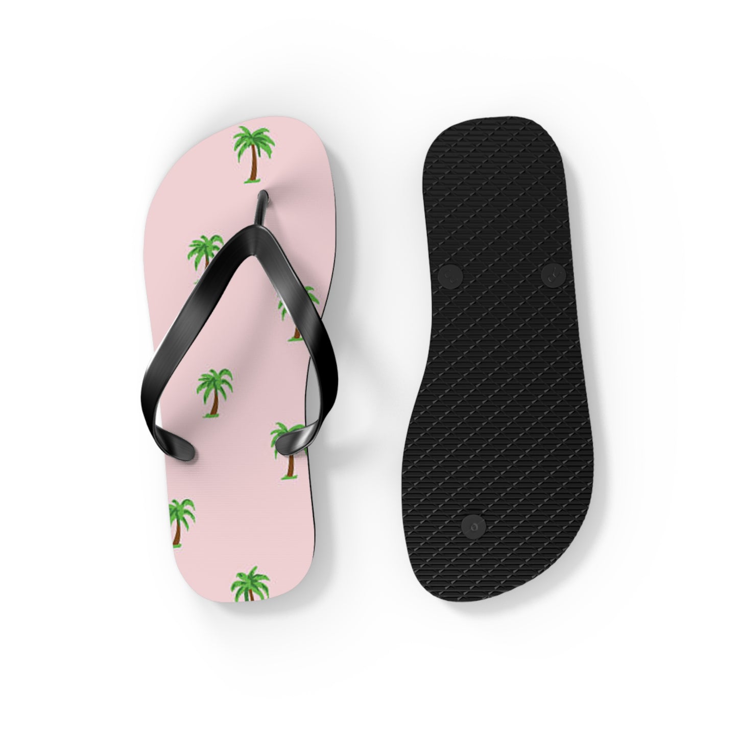 Palm Trees Pink Sandals Summer Flip Flops Slides BRAND NEW