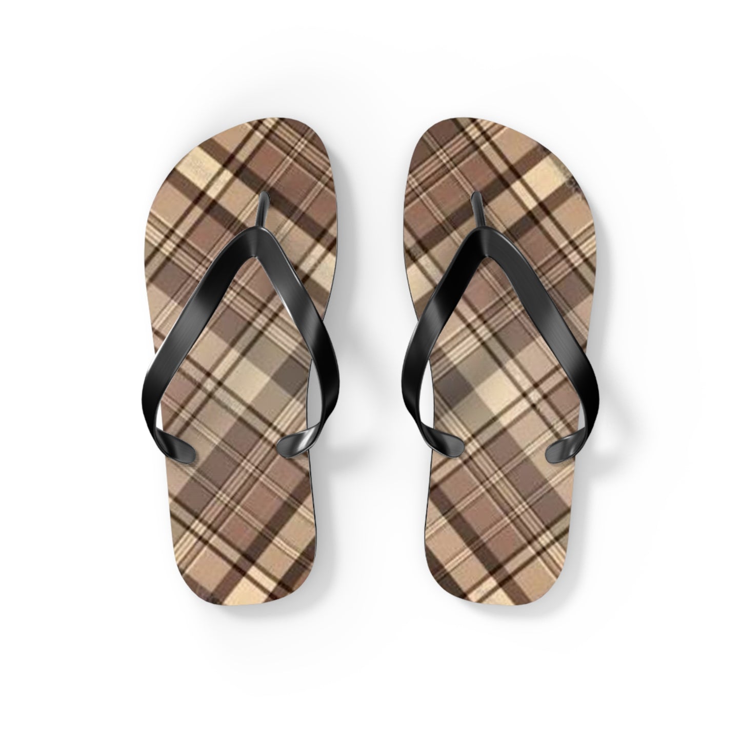 Brown Stripe Sandals, Beach Shoes, Vacation Flip Flops, Pool Slides