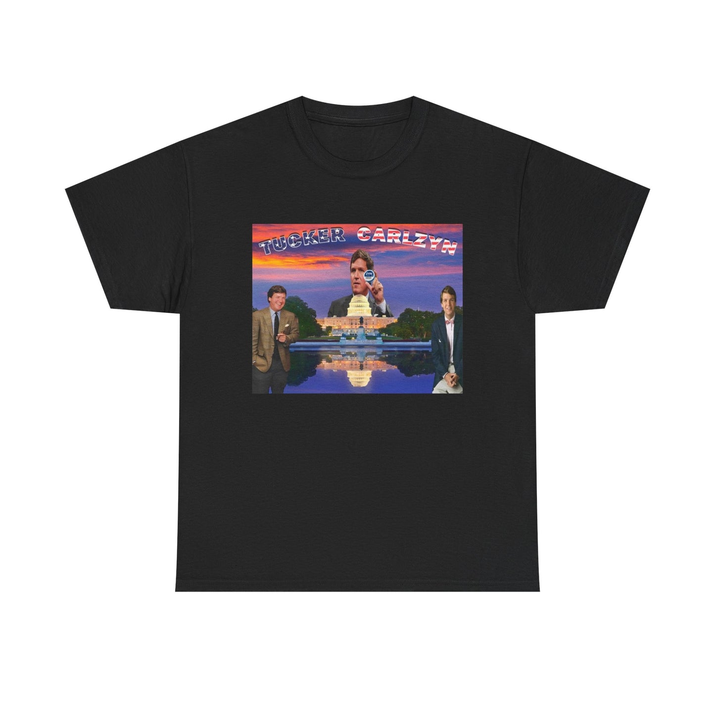 Tucker Carlson Tshirt Funny Trump gillis Nelk Unisex Heavy Comfy Tee retro