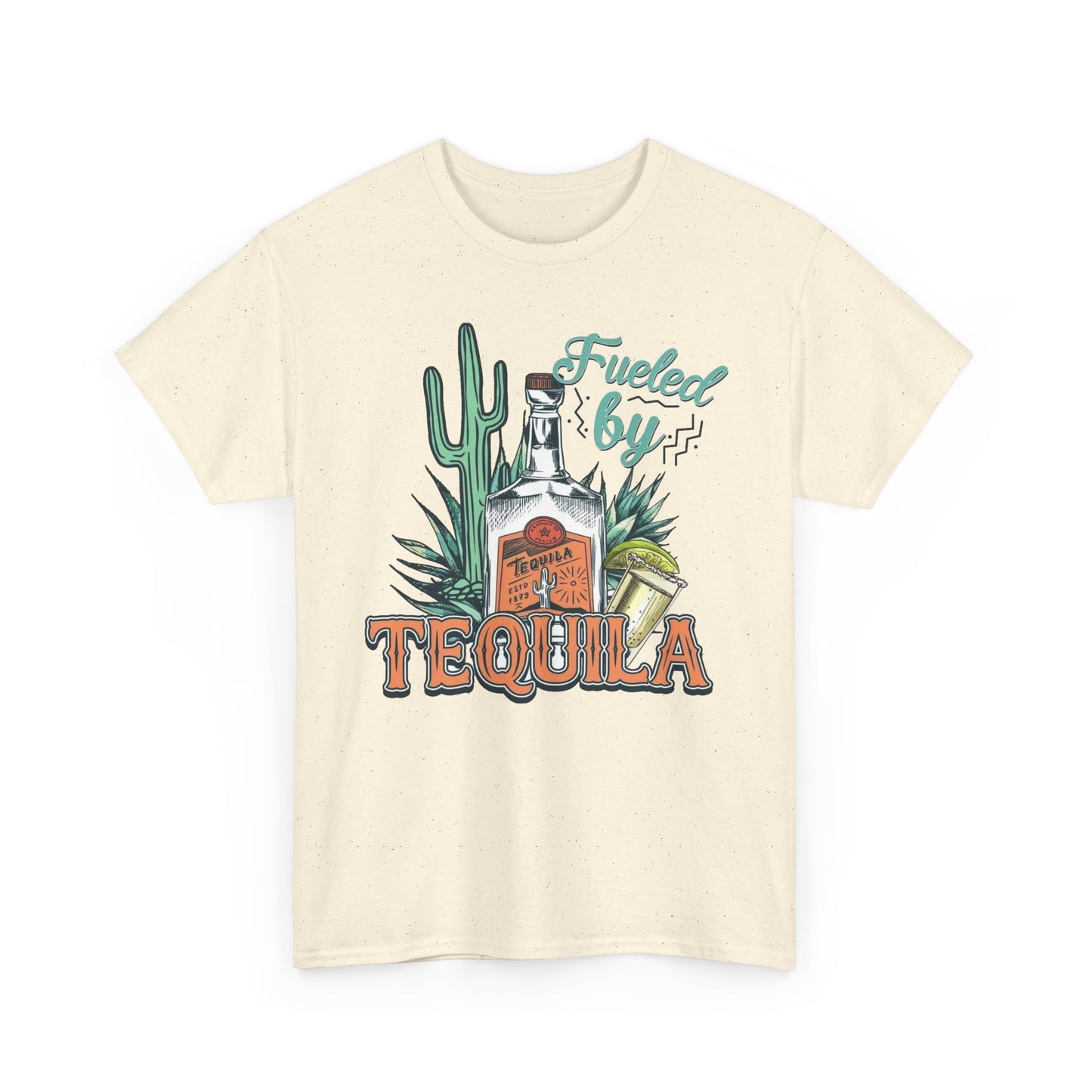 Fueled By Tequila Graphic T Shirt NEW Unisex Heavy Cotton Tee