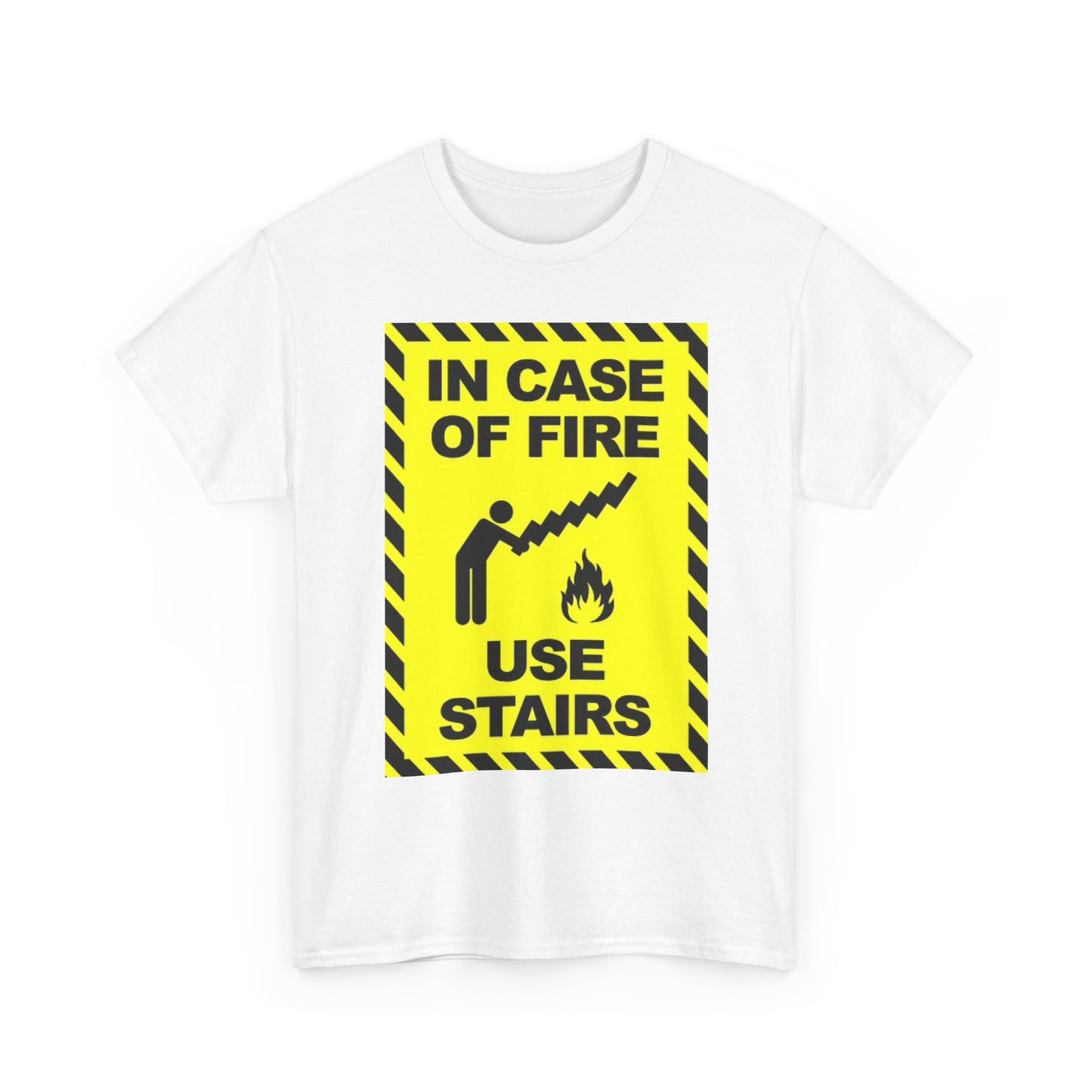 Fire Safety Graphic T Shirt Funny Jokes Humor Unisex Heavy Cotton Tee