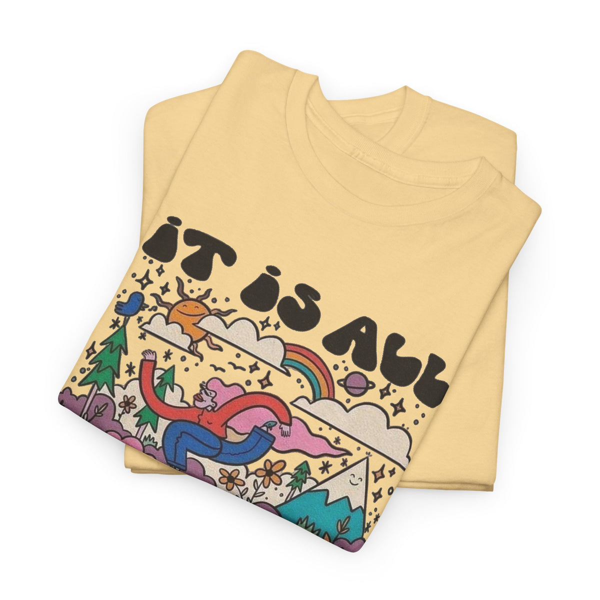 Its All Connected Graphic T Shirt Men's Art Classic Heavy Cotton Tee