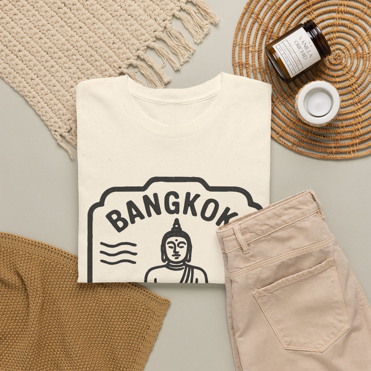 Bangkok Thailand Buddha Graphic T-Shirt Men's Graphic Tee
