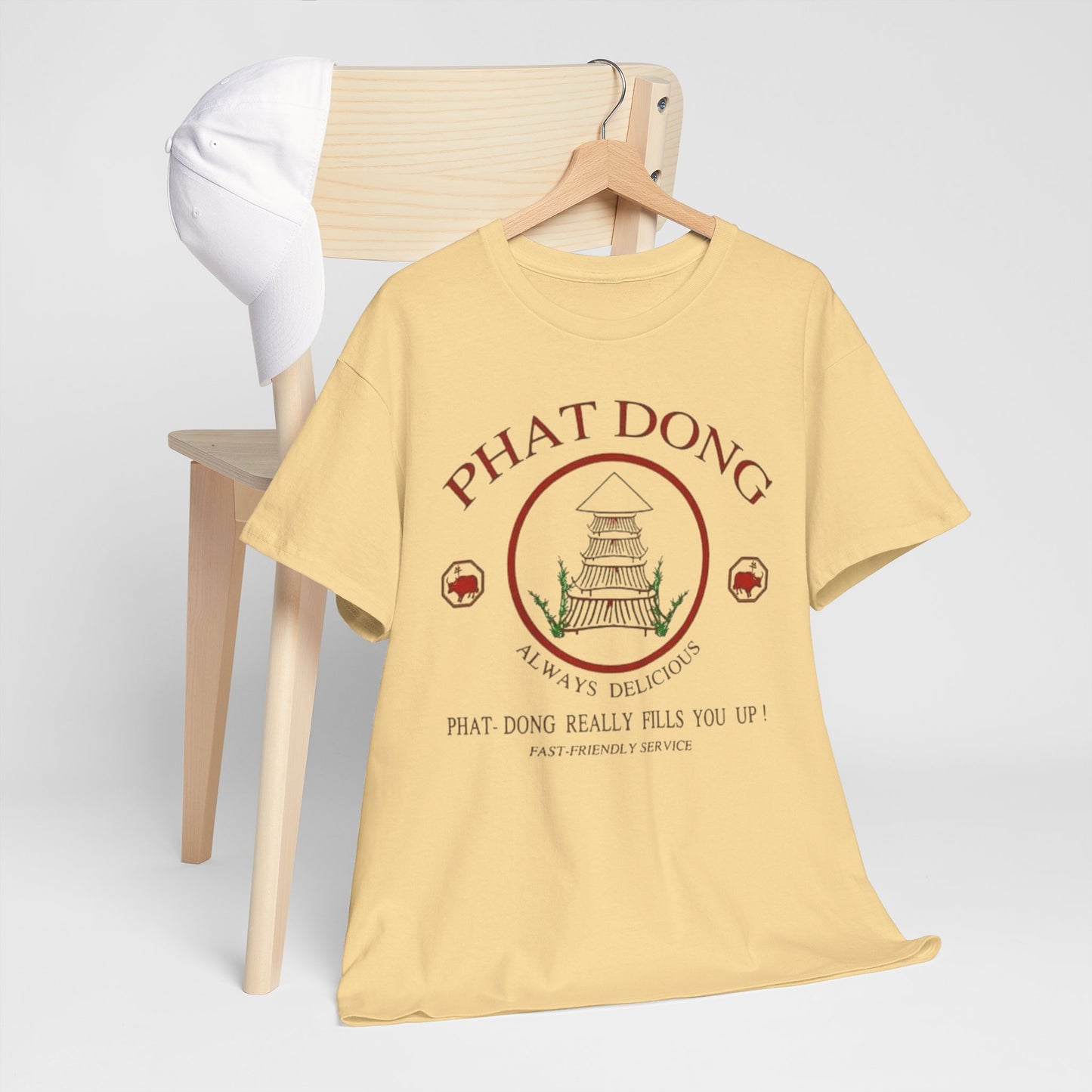 Phat Dong Funny Chinese Food Graphic T-Shirt Gift NEW Jokes  Heavy Cotton Tee