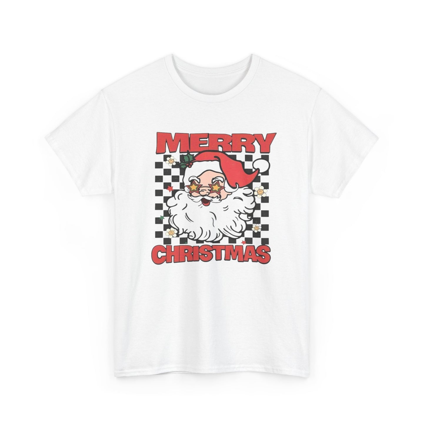 Merry Christmas Santa Graphic T Shirt Unisex Heavy Cotton Tee