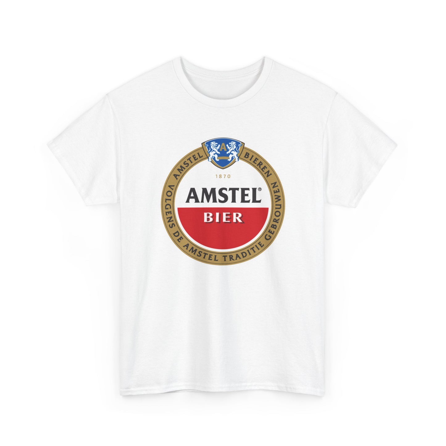 Amstel Beer Graphic T Shirt Vintage Unisex Heavy Cotton Tee