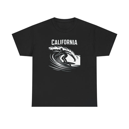 California Surfing Graphic T Shirt Heavy Cotton Tee