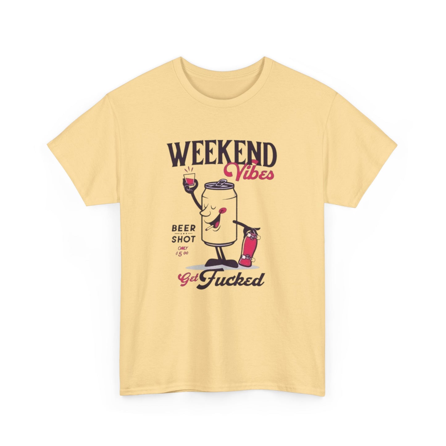 Weekend Vibes Graphic T Shirt ADULT NEW