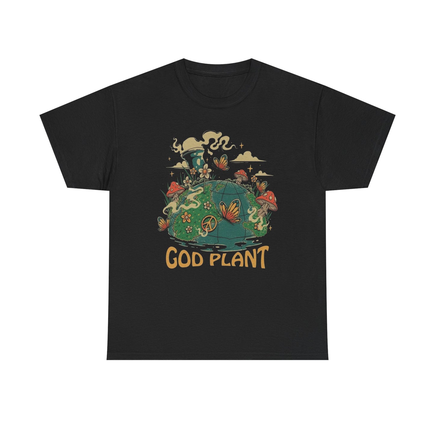 God Plant Graphic T Shirt NEW Adult Regular Heavy Cotton Tee