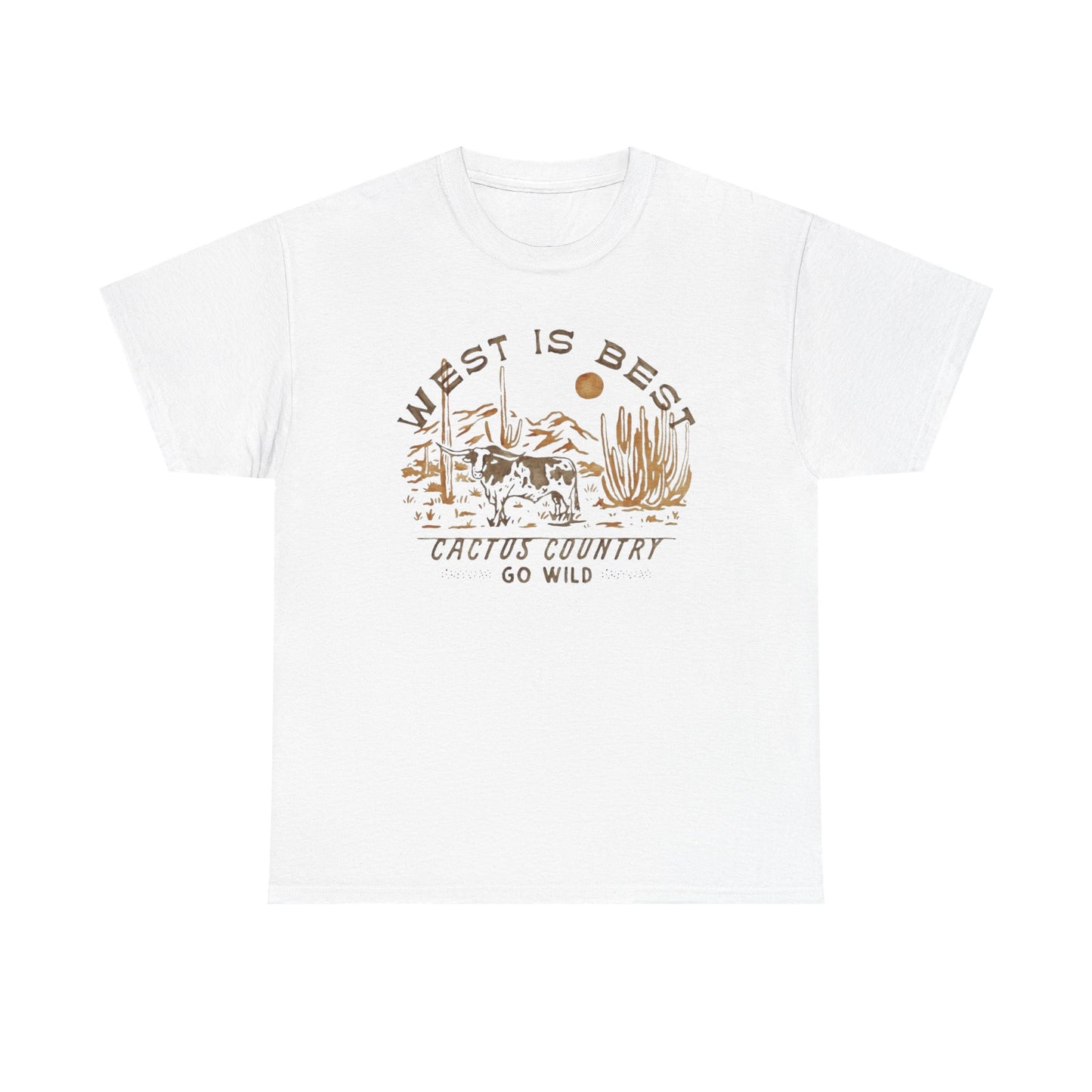 West Is The Best Country Graphic T Shirt Unisex Heavy Cotton Tee