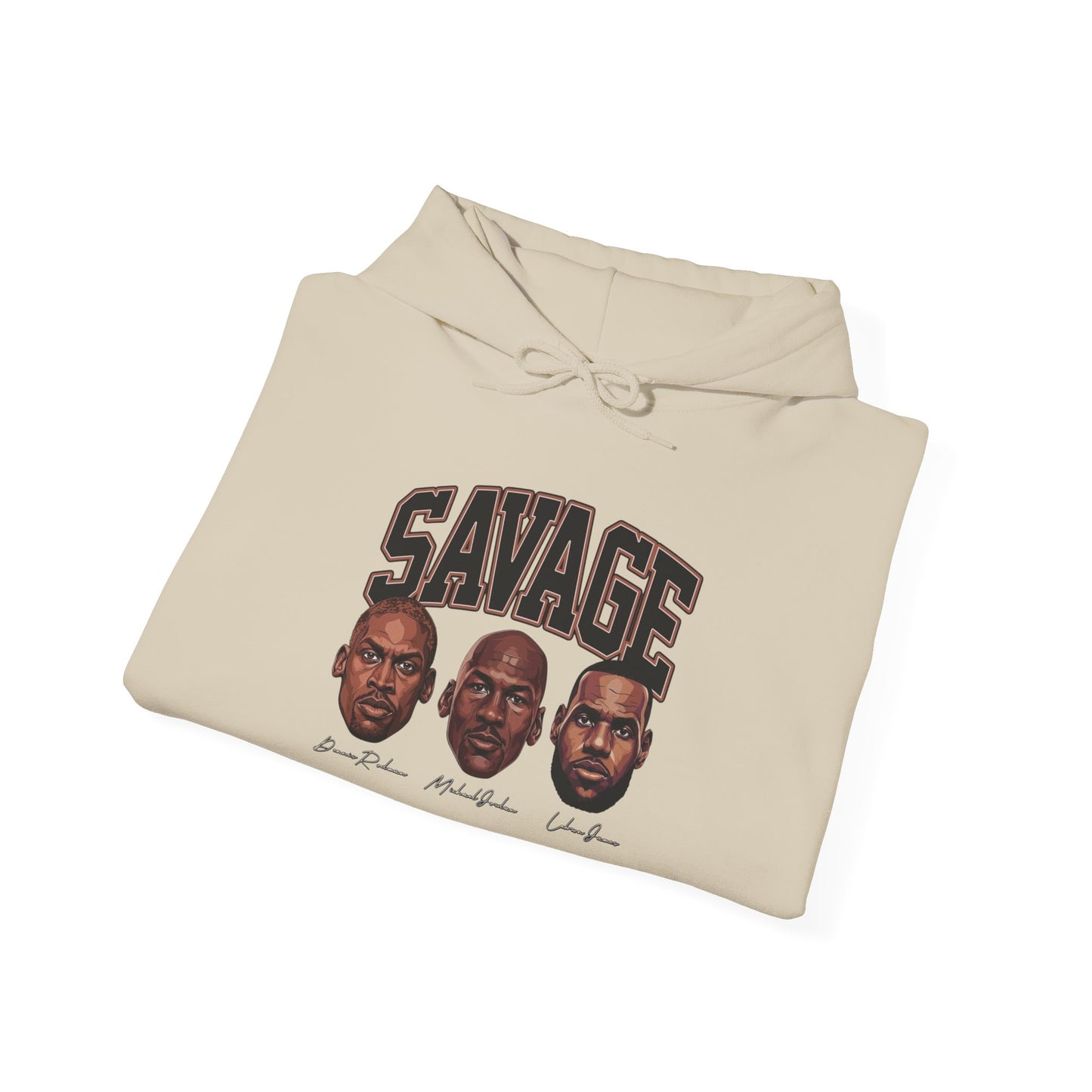Savage Basketball Retro Graphic Hoodie Unisex Heavy Blend™ Hooded Sweatshirt