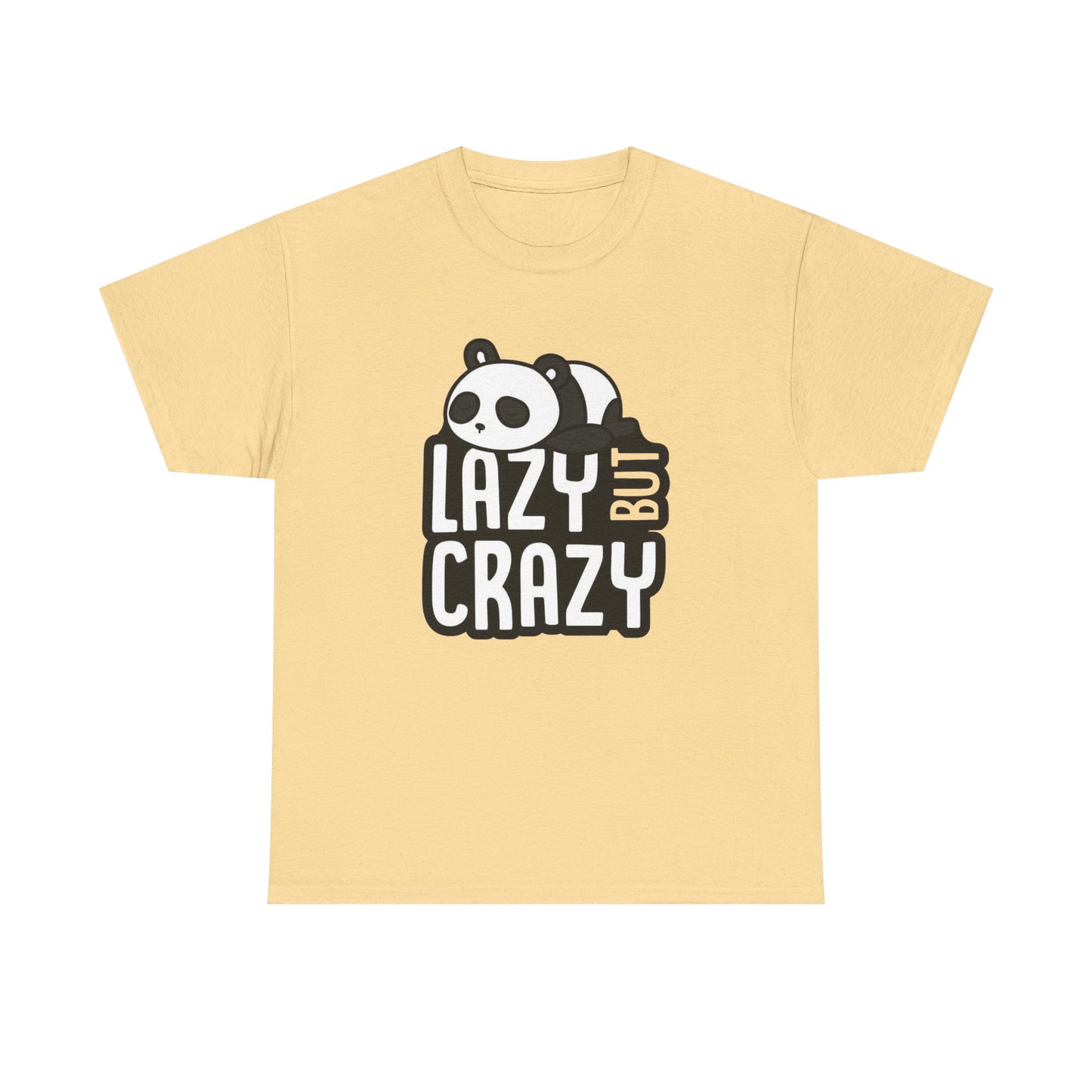 Lazy But Crazy Graphic T Shirt Unisex Heavy Cotton Tee