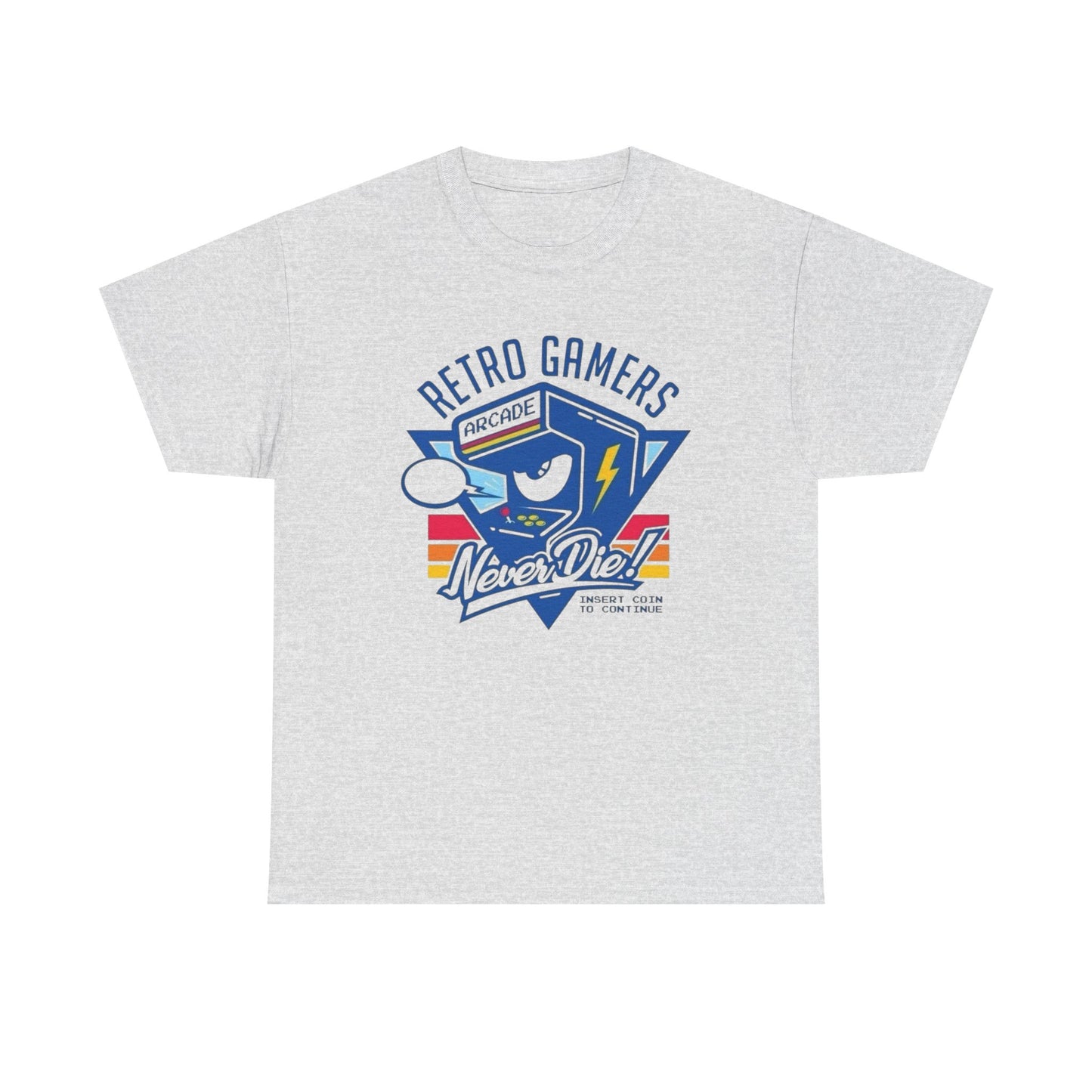 Retro Gamers Arcade Graphic T Shirt Men's Heavy Cotton Tee
