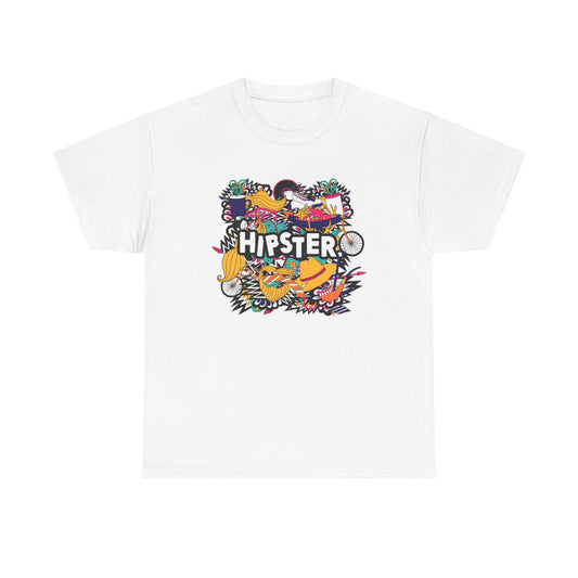 Hipster Graphic T Shirt Unisex Heavy Cotton Tee