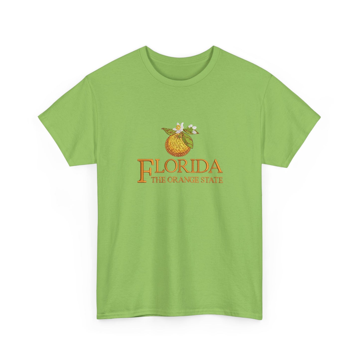Florida The Orange State Graphic T Shirt NEW Unisex Heavy Cotton Tee