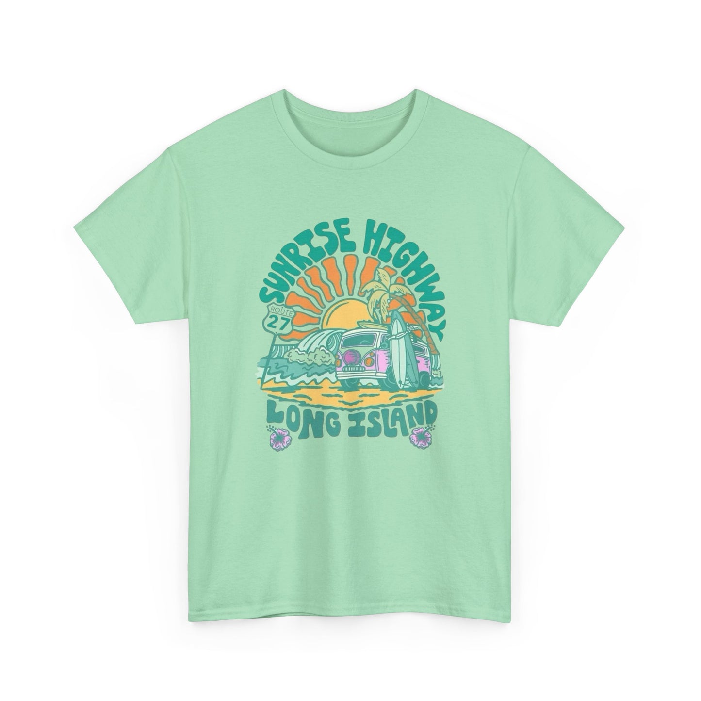 Sunrise Highway Long Island Graphic T Shirt NEW Adult Tee